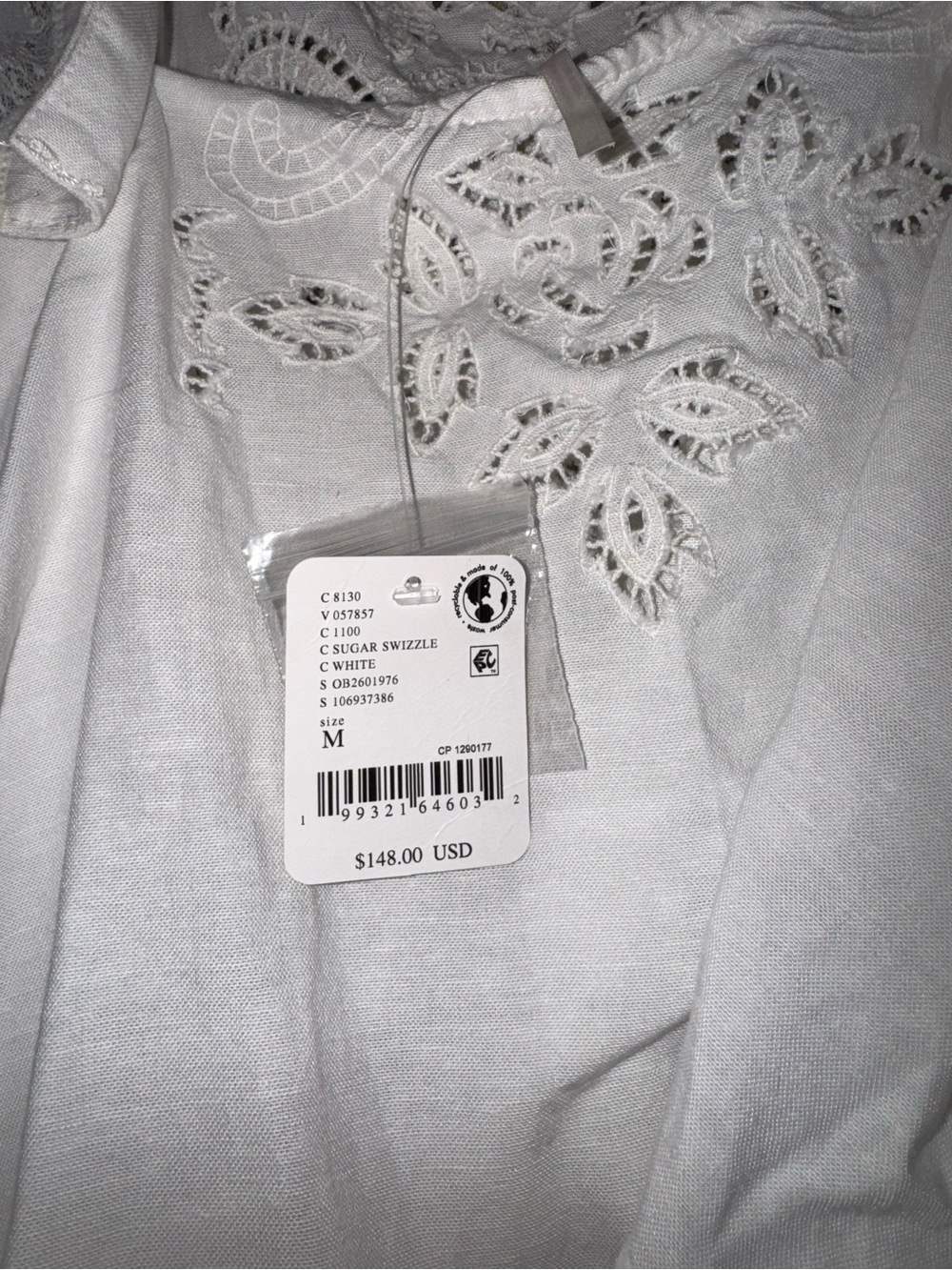 NWT Free People White Eyelet Set - Picture 3 of 6